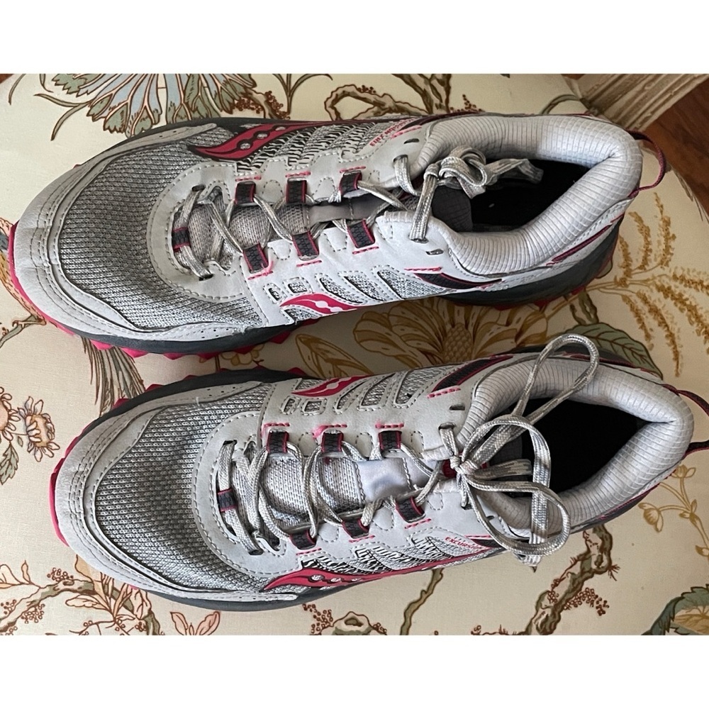 Saucony Excursion TR13 Trail Running Shoes Sneakers Grey Pink Size 8.5 - Picture 5 of 15